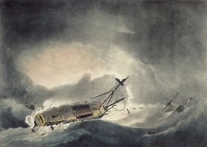 La tormenta aumentada, grabado por Francis Jukes, publicado en 1795